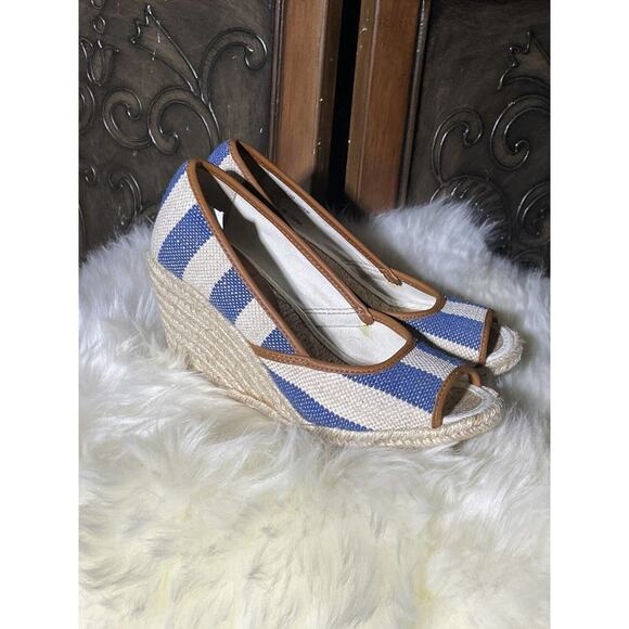 Ralph Lauren‎ D'orsay Wedge Sandal Women's Shoe Size 5 - Picture 1 of 8